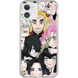 TechTree iPhone 11 Uyumlu Demon Slayer Manga Baskılı Silikon Kılıf - Renkli