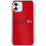 Techtree iPhone 11 Uyumlu Türk Milli Takım Izgara Desenli Forma Baskılı Silikon Kılıf