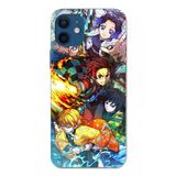Techtree İphone 12-12 Pro Uyumlu Demon Slayer Efsanesi:iblis Avcıları Baskılı Silikon Kılıf