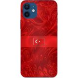 Techtree iPhone 12-12 PRO Uyumlu Türk Milli Takım Desenli Forma Baskılı Silikon Kılıf