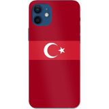 Techtree iPhone 12-12 PRO Uyumlu Türk Milli Takım Kırmızı Forma Baskılı Silikon Kılıf