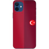 Techtree iPhone 12-12 PRO Uyumlu Türk Milli Takım Parçalı Forma Baskılı Silikon Kılıf