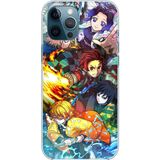 Techtree iPhone 12 PRO MAX Uyumlu Demon Slayer Efsanesi:İblis Avcıları Baskılı Silikon Kılıf