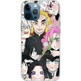 Techtree iPhone 12 PRO MAX Uyumlu Demon Slayer Manga Baskılı Silikon Kılıf