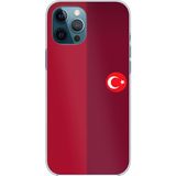 Techtree iPhone 12 PRO MAX Uyumlu Türk Milli Takım Parçalı Forma Baskılı Silikon Kılıf