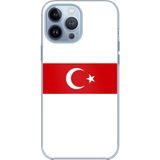 Techtree iPhone 13 PRO MAX Uyumlu Türk Milli Takım Beyaz Forma Baskılı Silikon Kılıf