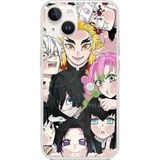 Techtree iPhone 14 PLUS Uyumlu Demon Slayer Manga Baskılı Silikon Kılıf