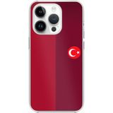 Techtree iPhone 14 PRO Uyumlu Türk Milli Takım Parçalı Forma Baskılı Silikon Kılıf