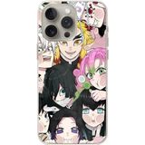 Techtree iPhone 15 PRO MAX Uyumlu Demon Slayer Manga Baskılı Silikon Kılıf