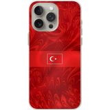 Techtree iPhone 15 PRO MAX Uyumlu Türk Milli Takım Desenli Forma Baskılı Silikon Kılıf