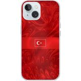 Techtree iPhone 15 Uyumlu Türk Milli Takım Desenli Forma Baskılı Silikon Kılıf