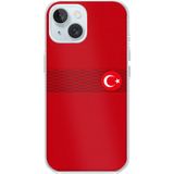 Techtree iPhone 15 Uyumlu Türk Milli Takım Izgara Desenli Forma Baskılı Silikon Kılıf