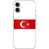 Techtree iPhone 16 PLUS Uyumlu Türk Milli Takım Beyaz Forma Baskılı Silikon Kılıf