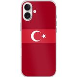 Techtree iPhone 16 PLUS Uyumlu Türk Milli Takım Kırmızı Forma Baskılı Silikon Kılıf