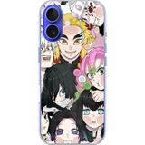 Techtree iPhone 16 Uyumlu Demon Slayer Manga Baskılı Silikon Kılıf