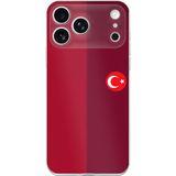 Techtree iPhone 17 PRO Uyumlu Türk Milli Takım Parçalı Forma Baskılı Silikon Kılıf