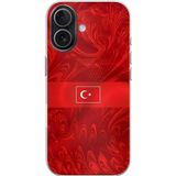 Techtree iPhone 17 Uyumlu Türk Milli Takım Desenli Forma Baskılı Silikon Kılıf