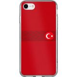 Techtree iPhone 6 - 6S Uyumlu Türk Milli Takım Izgara Desenli Forma Baskılı Silikon Kılıf