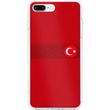 Techtree iPhone 7 PLUS-8 PLUS Uyumlu Türk Milli Takım Izgara Desenli Forma Baskılı Silikon Kılıf