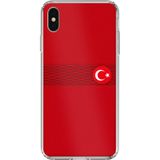 Techtree iPhone X-XS Uyumlu Türk Milli Takım Izgara Desenli Forma Baskılı Silikon Kılıf