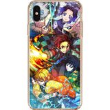 Techtree İphone Xs Max Uyumlu Demon Slayer Efsanesi:iblis Avcıları Baskılı Silikon Kılıf