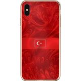 Techtree iPhone XS MAX Uyumlu Türk Milli Takım Desenli Forma Baskılı Silikon Kılıf