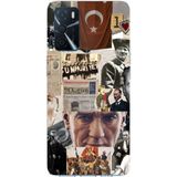 Techtree Oppo A16 - A54 - A55 Uyumlu Atatürk Cumhuriyet Kolaj Baskılı Silikon Kılıf