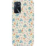 Techtree Oppo A16 - A54 - A55 Uyumlu Ayı Winnie Pooh ve Çiçekler Baskılı Silikon Kılıf