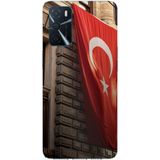 Techtree Oppo A16 - A54 - A55 Uyumlu Dev Türk Bayrağı Baskılı Silikon Kılıf