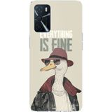 Techtree Oppo A16 - A54 - A55 Uyumlu Everything is fine Baskılı Silikon Kılıf