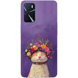 Techtree Oppo A16 - A54 - A55 Uyumlu Frida Catlo kedi Baskılı Silikon Kılıf