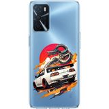 Techtree Oppo A16 - A54 - A55 Uyumlu GTR Güneş Ejderha Tasarımlı Baskılı Silikon Kılıf