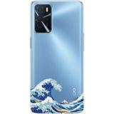 Techtree Oppo A16 - A54 - A55 Uyumlu Kanagawa Oki Nami Ura Dalgası Tasarımlı Baskılı Silikon Kılıf