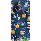 Techtree Oppo A16 - A54 - A55 Uyumlu Minik Astronotlar Uzayda Baskılı Silikon Kılıf