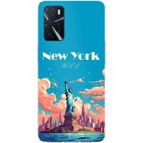 Techtree Oppo A16 - A54 - A55 Uyumlu Özgürlük Heykeli New York Baskılı Silikon Kılıf