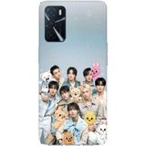 Techtree Oppo A16 - A54 - A55 Uyumlu Tray Kids K-Pop Grubu ve SKZOO Temalı Baskılı Silikon Kılıf