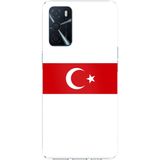 Techtree Oppo A16 - A54 - A55 Uyumlu Türk Milli Takım Beyaz Forma Baskılı Silikon Kılıf