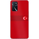 Techtree Oppo A16 - A54 - A55 Uyumlu Türk Milli Takım Izgara Desenli Forma Baskılı Silikon Kılıf