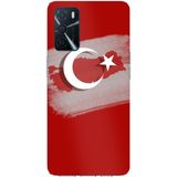 Techtree Oppo A16 - A54 - A55 Uyumlu Türkiye Harita Detaylı Türk Bayrağı Baskılı Silikon Kılıf