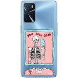 Techtree Oppo A16 - A54 - A55 Uyumlu You Look Good İskelet Tasarımlı Baskılı Silikon Kılıf