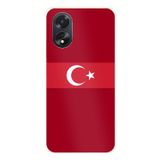 Techtree Oppo A38 Uyumlu Türk Milli Takım Kırmızı Forma Baskılı Silikon Kılıf