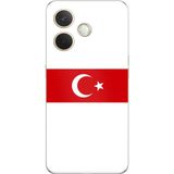 Techtree Oppo A5 Pro Uyumlu Türk Milli Takım Beyaz Forma Baskılı Silikon Kılıf