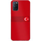Techtree OPPO A52-A72-92 Uyumlu Türk Milli Takım Izgara Desenli Forma Baskılı Silikon Kılıf
