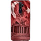 Techtree Oppo A5/A9 2020 Uyumlu Atatürk Portresi ve Anıtkabir Baskılı Silikon Kılıf