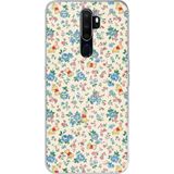 Techtree Oppo A5/A9 2020 Uyumlu Ayı Winnie Pooh ve Çiçekler Baskılı Silikon Kılıf