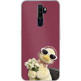 Techtree Oppo A5/A9 2020 Uyumlu Çiçekli Ördek Baskılı Silikon Kılıf
