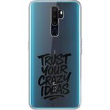 Techtree Oppo A5/A9 2020 Uyumlu Crazy Trust Baskılı Silikon Kılıf