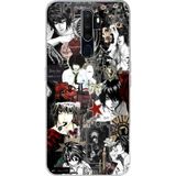 Techtree Oppo A5/A9 2020 Uyumlu Death Note Kolaj Tasarımlı Baskılı Silikon Kılıf