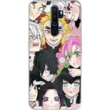 Techtree Oppo A5/A9 2020 Uyumlu Demon Slayer Manga Baskılı Silikon Kılıf