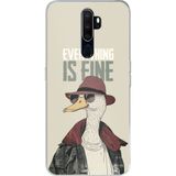 Techtree Oppo A5/A9 2020 Uyumlu Everything is fine Baskılı Silikon Kılıf